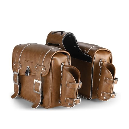 KCNN大容量オートバイリアシートバッグサイドバッグ (カーキ)