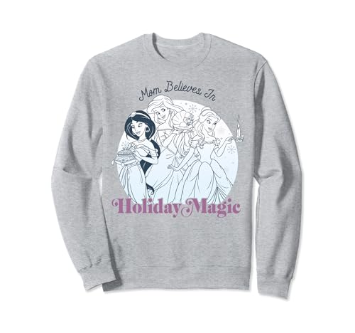 Sweatshirt Disney Princesses Mom vêtement d'hiver chaud et décontracté