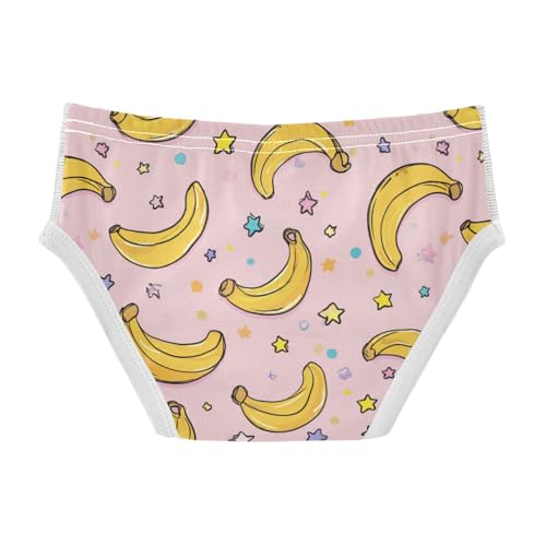 Wusikd Cute Bananas Stars Boys' Underwear Cotton Boys Briefs Soft Toddler Underwear 2T2