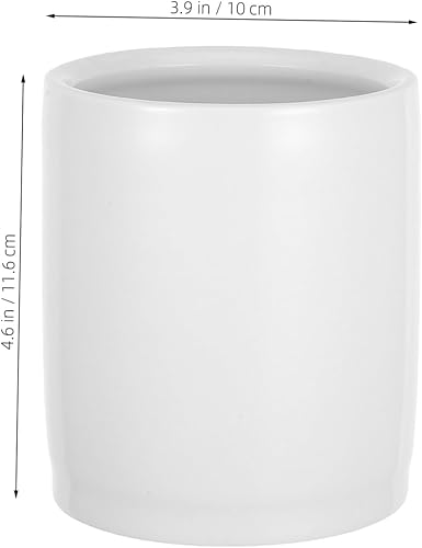 Miniatura 2 de OSALADI Soporte de cerámica para lápices, de porcelana, para escritorio, artículos de papelería, soporte para brochas de maquillaje para suministros