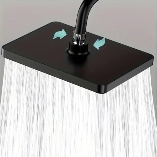 Soffione doccia progettato per una perfetta integrazione con i sistemi doccia esistenti (nero)