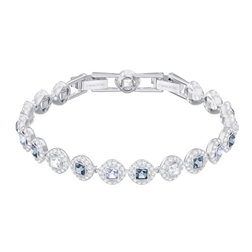 Preisvergleich Produktbild Swarovski Angelic Square Armband, Blau, Rhodiniert