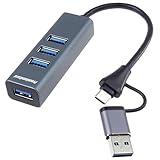 【Large Compatibilité】Compatible avec tous les appareils USB-C + USB A tels que les ordinateurs de bureau, les ordinateurs portables, les Mac, les MacBook, les SSD, les disques durs, les smartphones, les iPhone, les appareils photo, les PS5/PS4/PS4 Pro/PS3, les Roku, les Nintendo Switch, les Xbox 360, les Xbox One X/S, etc. – Rétrocompatible avec les normes USB 3.0, 2.0, 1.1 et 1.0.