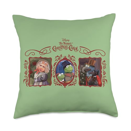 Disney The Muppet Christmas Carol Holiday Coquette Trio Throw Pillow