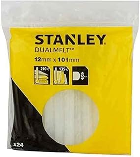 Stanley 1-GS20DT Dual Temp Glue Stick, 12mm x 101mm, Pack of 24