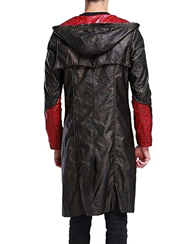 Devil May Cry 5 DMC Dante Men's Leather Coat Jacket Cosplay Costumes3