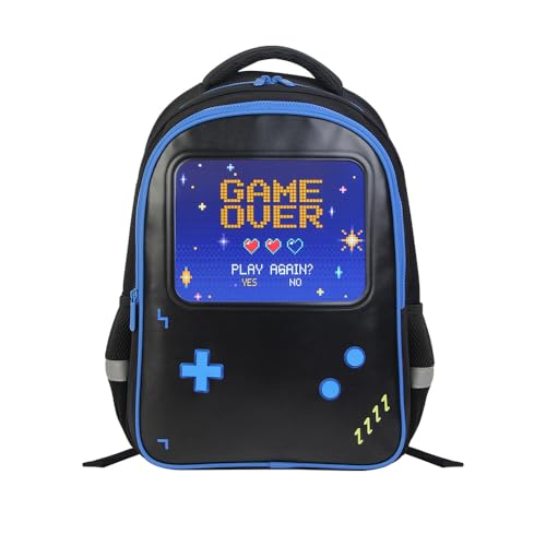 RTBBCKS Mochila gamer para meninos, Gamera-azul