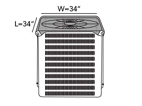 Covermates Mesh Top Air Conditioner Cover - Light Weight Material, Weather Resistant, Breathable Mesh, Ac & Equipment-Green #TOP1