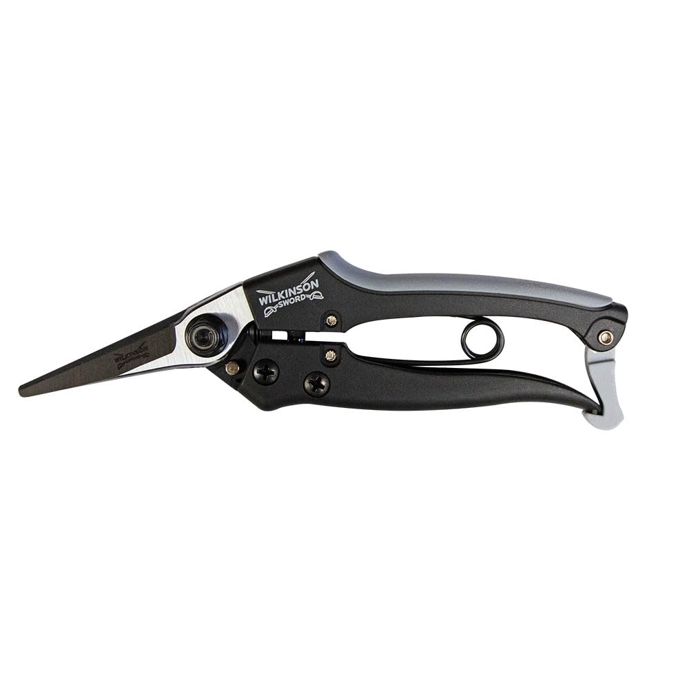 Wilkinson Sword Ultralight 1111391W Bypass Pruner, 1111392W Angled Snips Non-Stick High Carbon Steel Blade (Angled Snips)