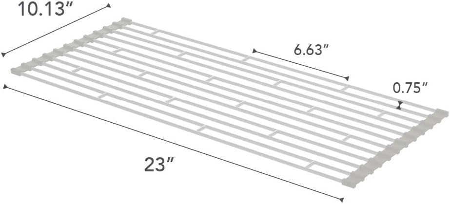 YAMAZAKI Home Plate Folding Sink Drainer Rack - Steel