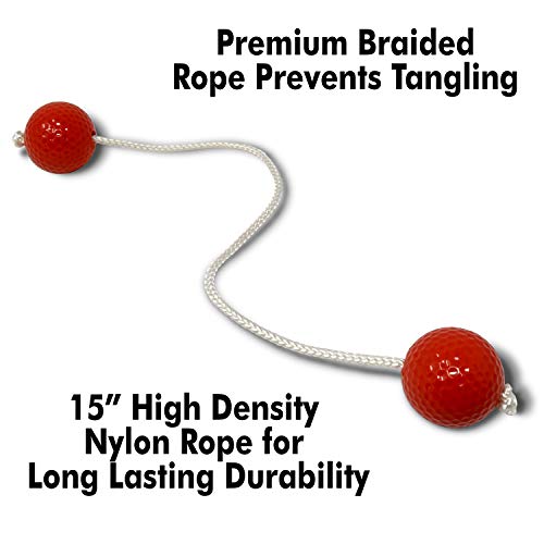 Kayco Outlet - Tournament Quality Ladder Balls Replacement – 8 Pack - for Outdoor Ladderball Toss and Golf Game Set 14.75