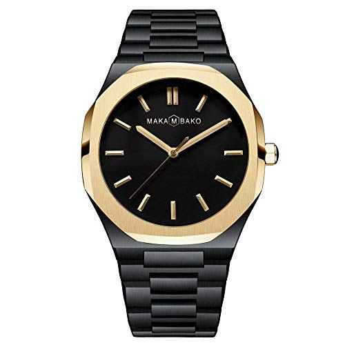 Preisvergleich Produktbild Armbanduhren Herren Quadratische wasserdichte Sport Ultradünne Mode Klassische Japanische Bewegung Quarz Uhr Schwarz 1