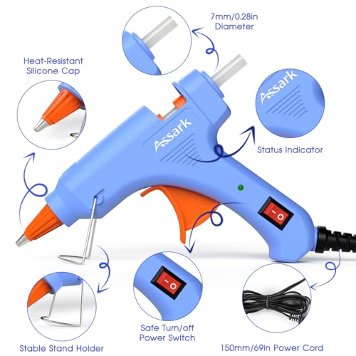 Assark 30W Fast Heating Mini Glue Gun