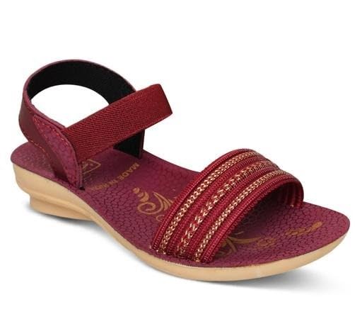 Women’s Solid Synthetic Heel Sandals | Slip-On Open Toe | PU Sole | Casual Block & Kitten Heels | Pack of 1-image-40