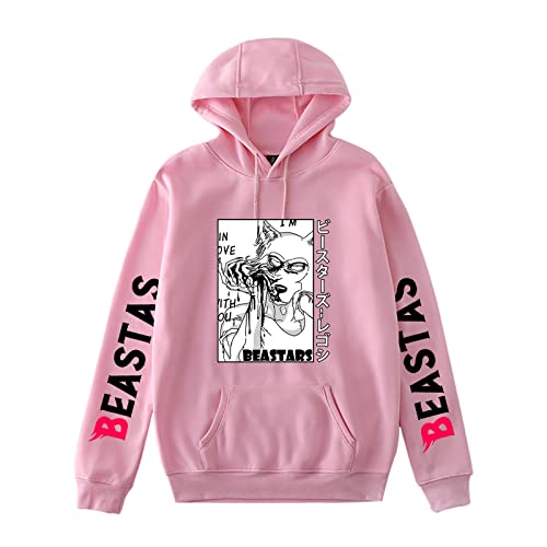 keepmore Unisex Anime Beastars Sudadera con Capucha Moda Otoño Invierno Personajes de Anime Impresión Legoshi Ropa Deportiva con Capucha