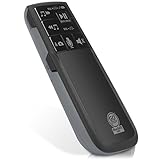 GOgroove Bluetooth Multimedia Remote Control for Music Playlist Streaming, Controlling Your Camera, Audio Playback Controls and Voice Activated Commands - Compatible with Apple, Samsung and More