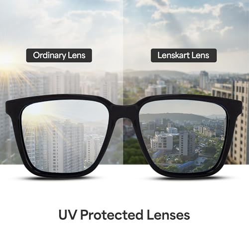 Image of VINCENT CHASE EYEWEAR By Lenskart | Full Rim Sqaure Branded And Stylish Rectangle Sunglasses | Polarized And 100% UV Protected | Men & Women's | VC S11167