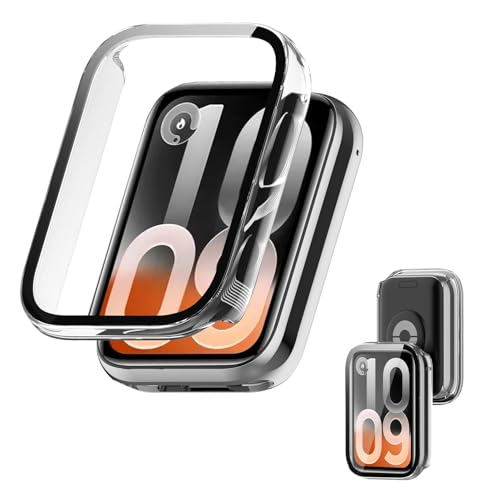 For Xiaomi Band 10 Pro �p �P�[�X �J�o�[ �yNOUKAJU�zFor Xiaomi Band 10 Pro �X�}�[�g�E�H�b�` �P�[�X �ی�t�B���� �S�ʕی� �����^ �����ȒP �ϏՌ� �����ߗ� �Ռ��z�� �h�o �X�^���_�[�h�ŗp(�N���A