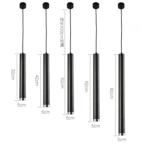 Suspension créative moderne à long tube pour chambre chic