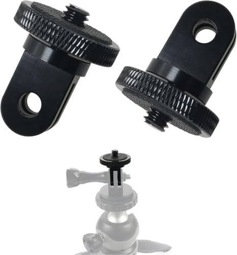 Image of 2pcs Camera Tripod Mount, 1 /4 inch - 20 Conversion Adapter for Action Camera to 1 /4 inch Screw Adapter Mount Accessories