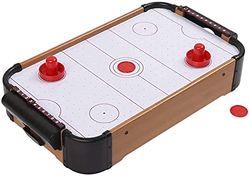 Image of IRIS Mini Arcade Air Hockey Table- A Toy for Girls and Boys,Table- Top Game for Kids, Teens, and Adults- Battery-Operated 51cm x 30.5cm x 10cm (LXWXH)
