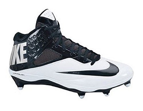 NIKE Men's Nike Code Pro 3/4 Detachable WIDE Football Cleat Black/Silver