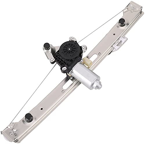 Obaee Rear Left Driver Side Power Window Lift Regulator with Motor Compatible with BMW E46 323i 325i 325xi 328i 330i 330xi 1999-2005 Replace OE 741-480