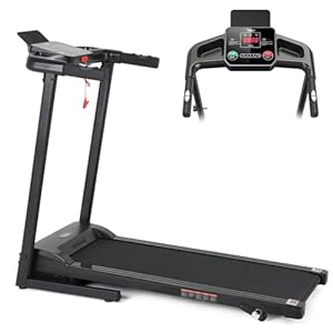 Novonova Cinta de Correr Plegable, Motor silencioso, Cinta De Andar 1-14KM/H, Pantalla LCD multifunción con 12 programas, Cinta Correr Plegable silenciosa, Caminadora Electrica para Casa, 120kg