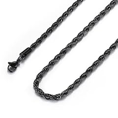 3mm Wide Black Chain