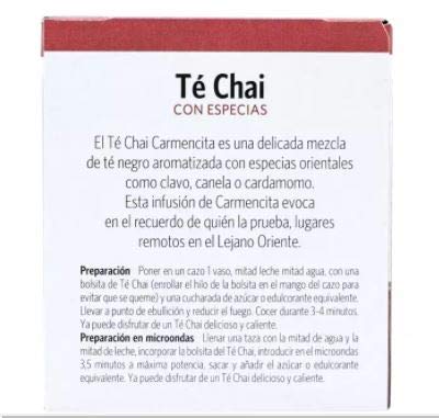 Té chai con especias 20g 10 saquitos miniatura 3