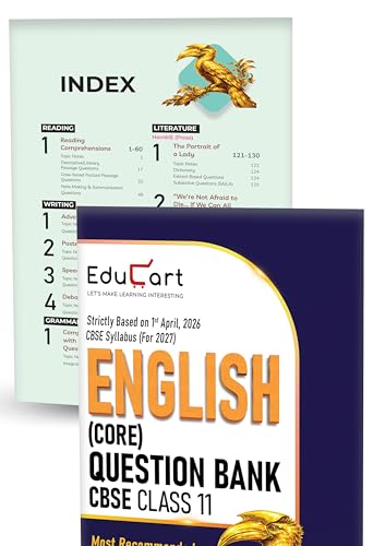 Image of Educart CBSE Class 11 Question Bank Set of 4 (2026-27) | Physics, Chemistry, Biology & English Core | NCERT Chapter-wise PYQs, MCQs & Case-Based Qs | 2027 Exams