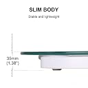 MCP Healthcare Digital Glass Weighing Scale Personal Round LED Display Weighing Scale (Transparent) gallery image