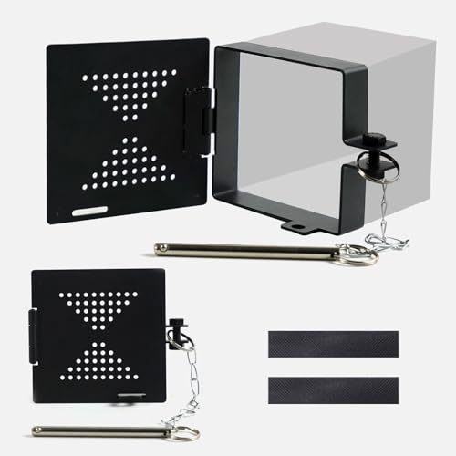 RV Bumper end Cap, Aluminum Camper Bumper end Caps - Fits Standard RV 4inch Square Bumpers, Travel Trailer RV Bumper Cap Sewer Cover, with Vent Holes, Travel Accessories