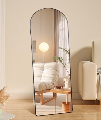 La mejor selección de Espejos de suelo los preferidos por los clientes. 44 RocRow RR Espejo de Cuerpo Completo para Piso o Pared de 147x37 cm, Marco de Metal, Ideal para Recámara, Vestidor, Cambiador, Diseño Moderno y Versátil, Soporte Ajustable