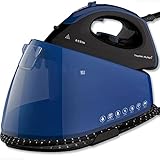 Tristan Auron Dampfbügelstation Elite - 8 bar Dampfdruck I 2400 W 400g Dampfstoß - variabler Dampf bis 155 g/min I 2 L Wassertank Abschaltautomatik (Blau)