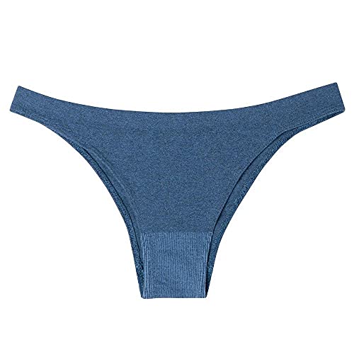 Calcinha Tanga, She, Feminino, Azul Escuro, M