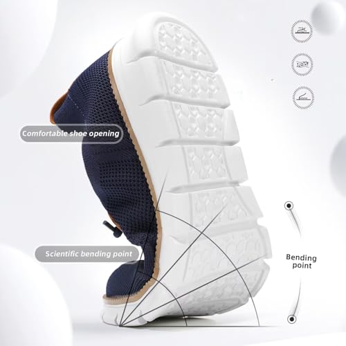 Image of Mens Casual Loafers Shoes Slip On Fashion Walking Dress Sneakers Business Oxfords Work Lightweight Soft Sole Zapatos