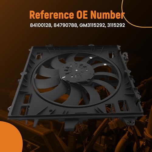 Image of MaXpeedingrods Engine Radiator Cooling Fan w /Brushless Motor for Cadillac ATS 2016-2018, CTS 2016-2017, for Chevrolet Camaro 2016-2020, 84100128 84790788 GM3115292 3115292