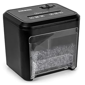 Duronic PS132 Papierversnipperaar | 3 A4 vellen gevouwen | 3,5 L Opvangbak | 120 Watt | Crosscut P2 shredder voor gegevensbescherming | hakmolen voor thuis kantoor | automatisch aan en uit