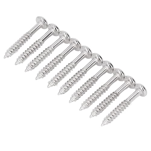 Vis de Chevalet de Guitare, 10 pcs. Vis Métalliques Faciles à Installer pour Fixer les Cordes au Système de Trémolo Cover