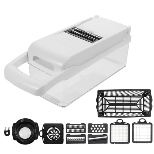 Cortadora Multifuncional de Verduras 15 Piezas Blanca miniatura 1