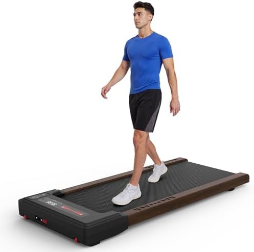 FYC Wooden Walking Pad Treadmill - Quiet, Compact for Home Use - ...