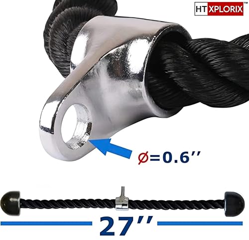 Image of Nylon Triceps Rope - Durable Cable Attachment for Tricep Pushdowns & Arm Workouts