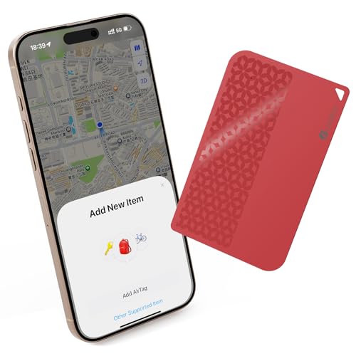 BFADEHA 2025 [Apple MFi Certified] (iOS Only) Bluetooth Tracker Smart Card for Apple Find My iPhone Wallet GPS Tracker, 5-10 Years Staying Power, Keys Finder and Item Locator for Keys, Bags, Passport