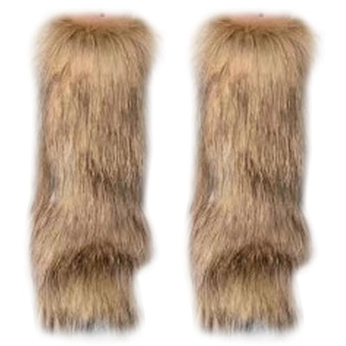 Jambières en fausse fourrure pour bottes - couvre-poignets chauds de costume festival et Noël
