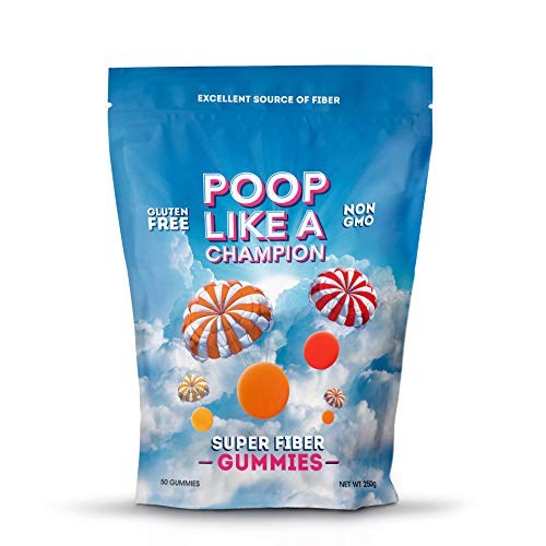 Poop Like A Champion High Fiber Gummies Packs 9 g of Fiber in