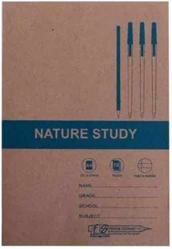 Nature Study Book, Soft Cover, A4, 72 Pages, Feint and Margin Ruling