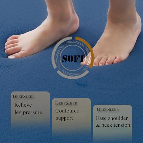 Tapis tatami lavable bleu clair tapis de sol antidérapant chambre - 5