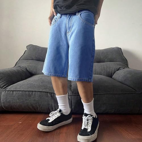 Short de skateboard en jean pour homme à coupe décontractée - 2