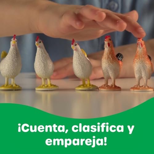 Figuras de animales de la granja Learning Resources de 60 piezas con cubo 5